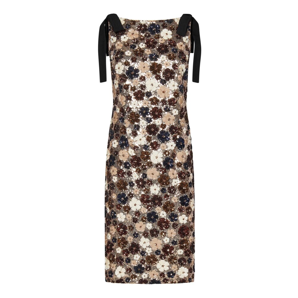 N21 H0125237 Dresses N°21 Silver N°21 SEQUIN-EMBELLISHMENT STRAPLESS MAXI DRESS | REVERSIBLE