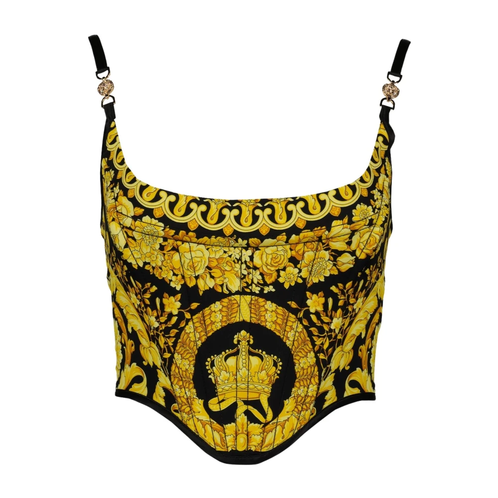 Versace Zijden Corset Top Herfst-Winter 2024 Multicolor Dames