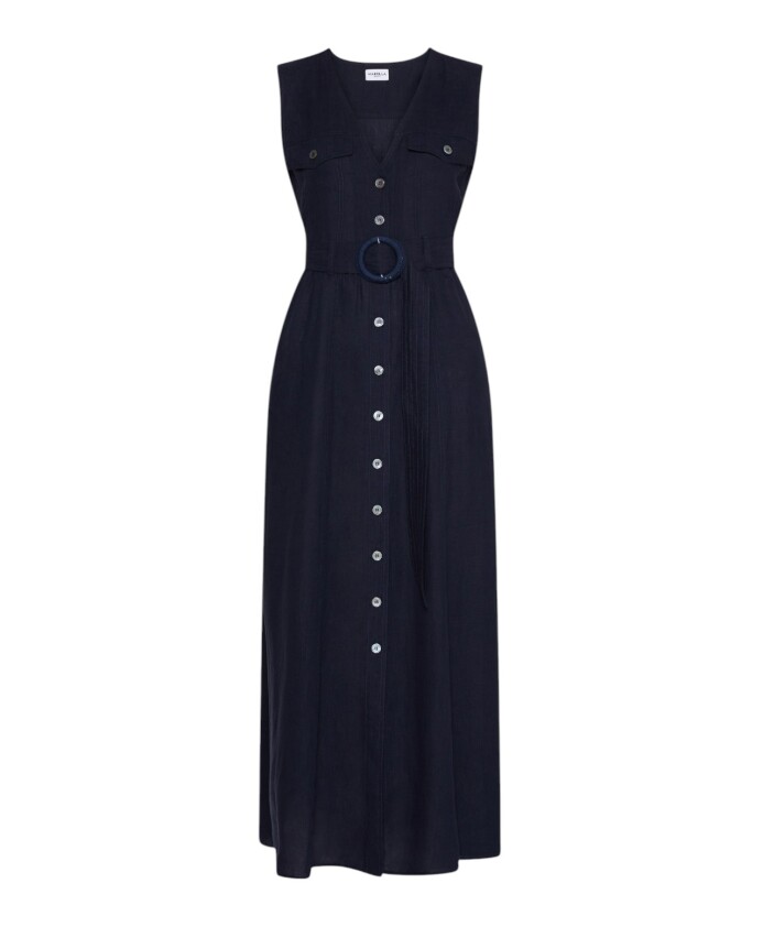 robe-bleue-sans-manches-en-lin