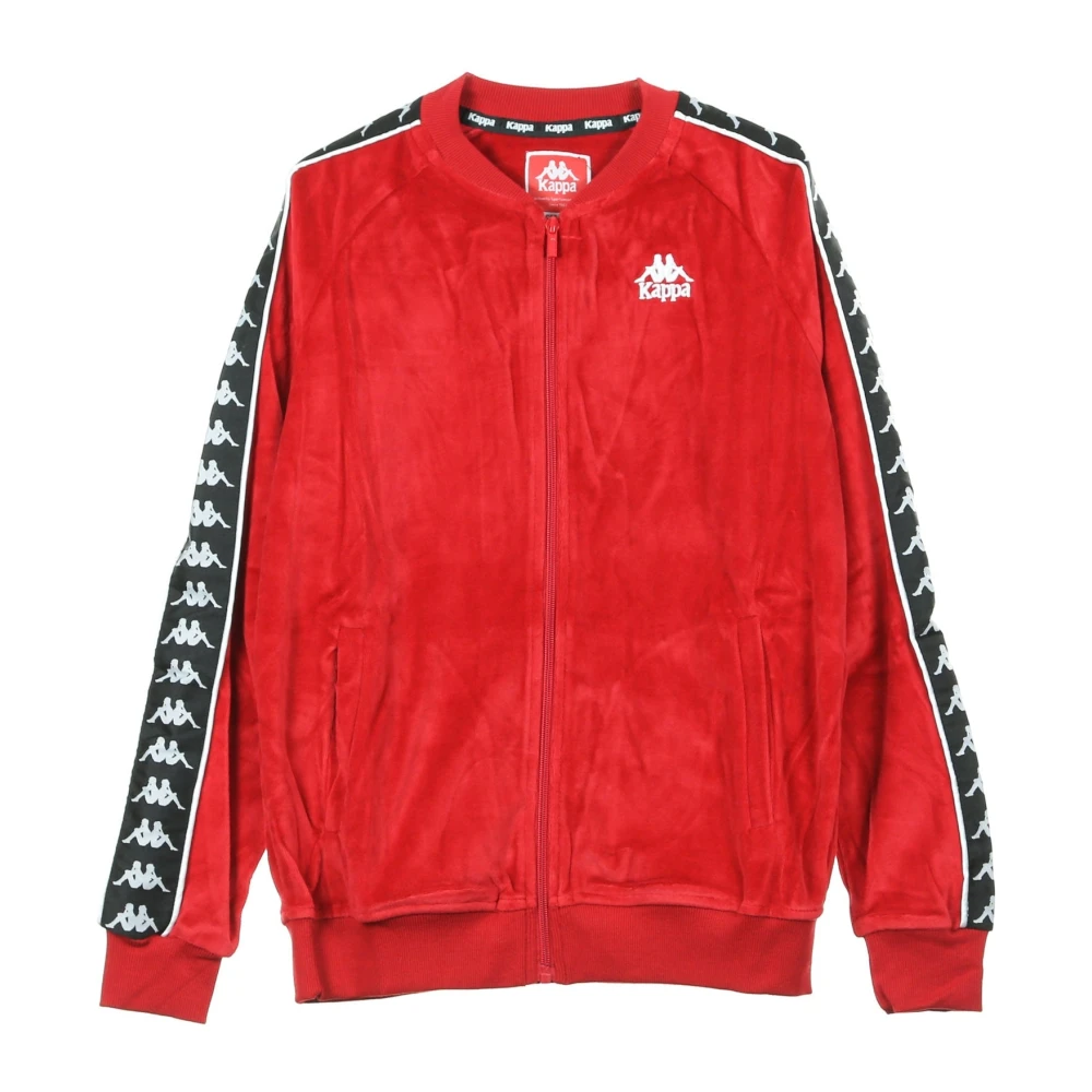 Kappa Heren Track Jacket Rood Zwart Wit Red Heren