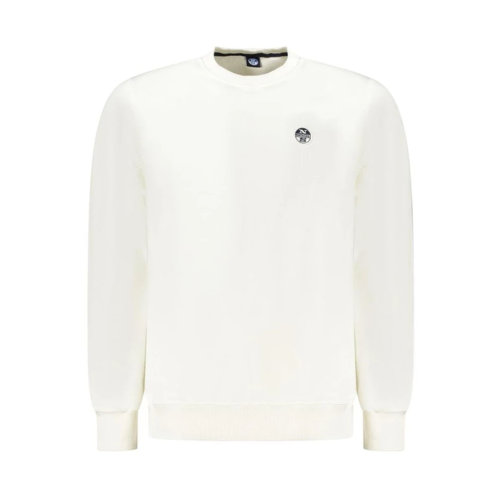 North Sails - Klassischer Baumwoll-Crewneck-Pullover - Sweatshirts & Hoodies - Herren - Weiß - S - Bild 4