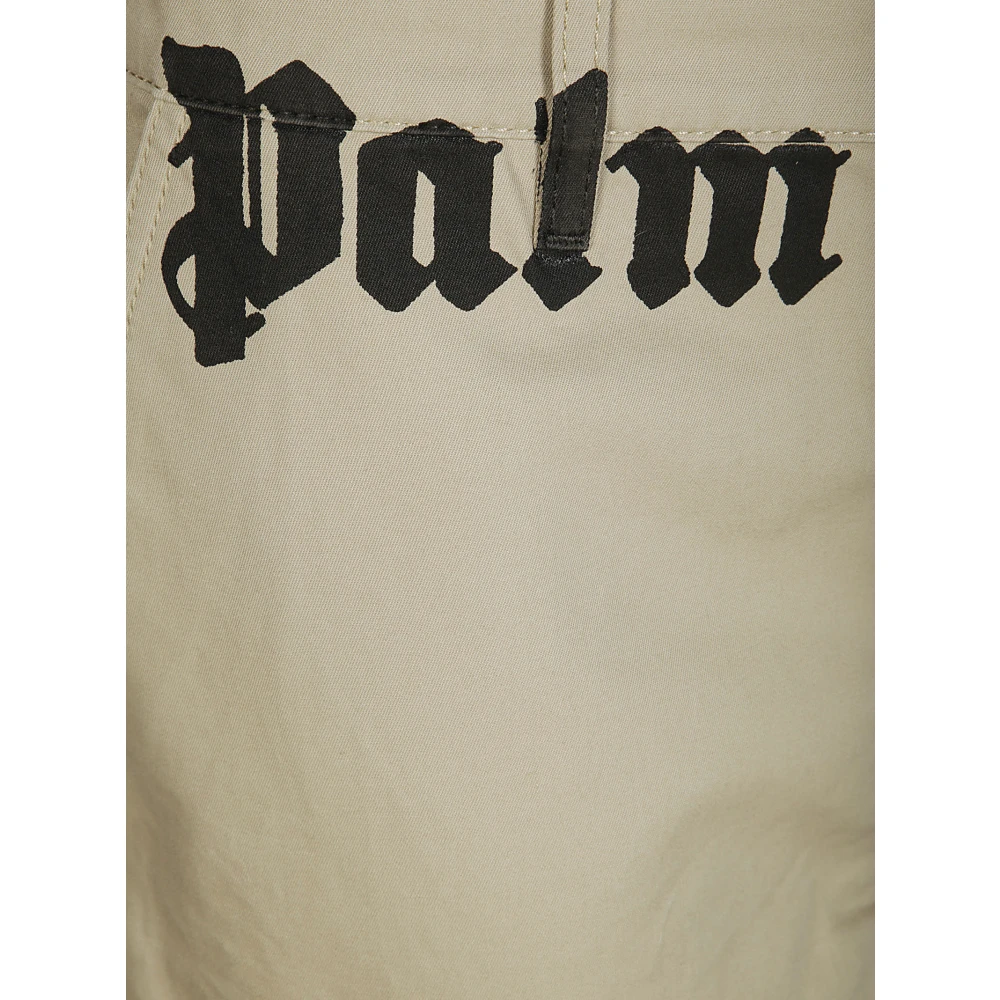 Palm Angels Klassieke Logo Broek Beige Heren