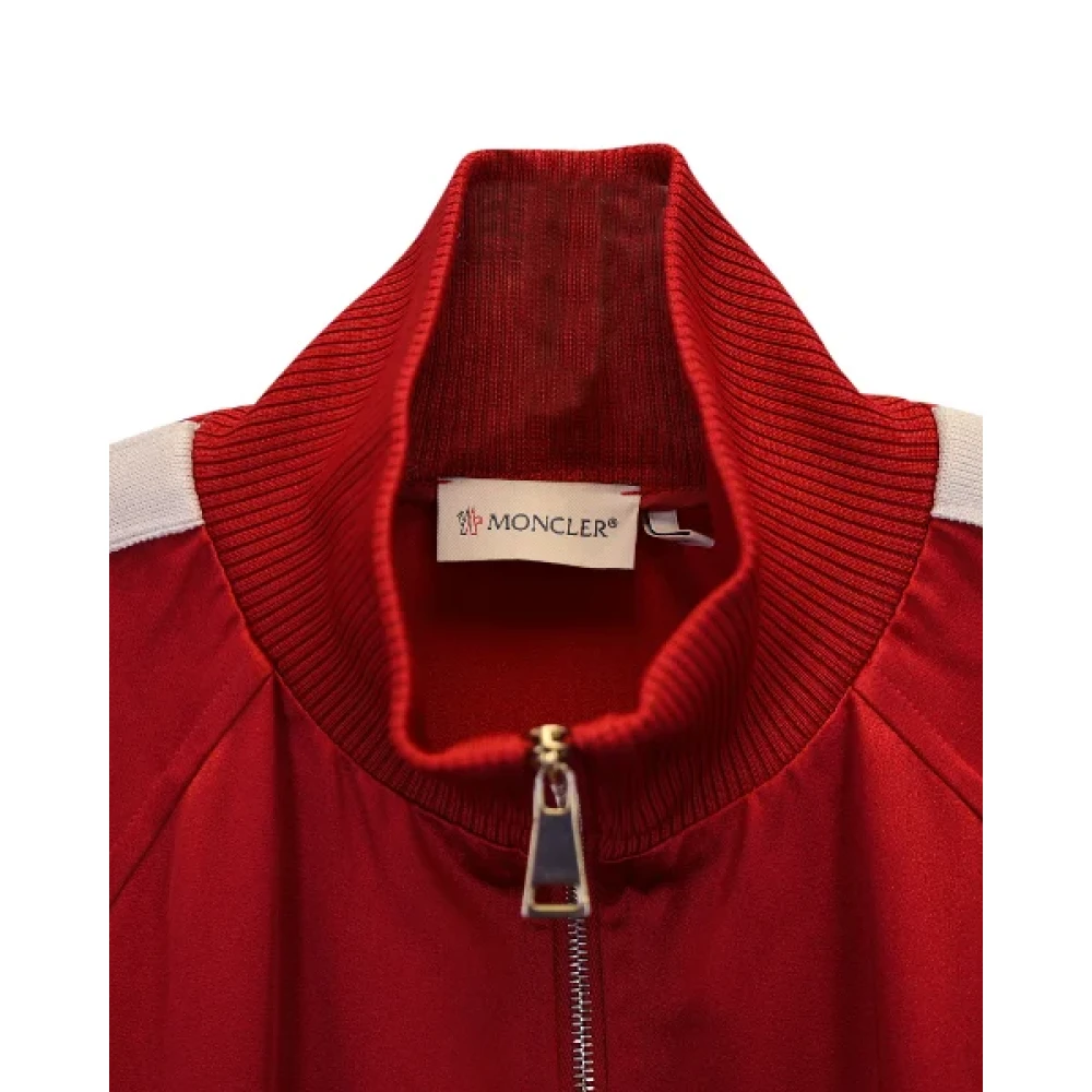 Moncler Pre-owned Polyester outerwear Red Dames
