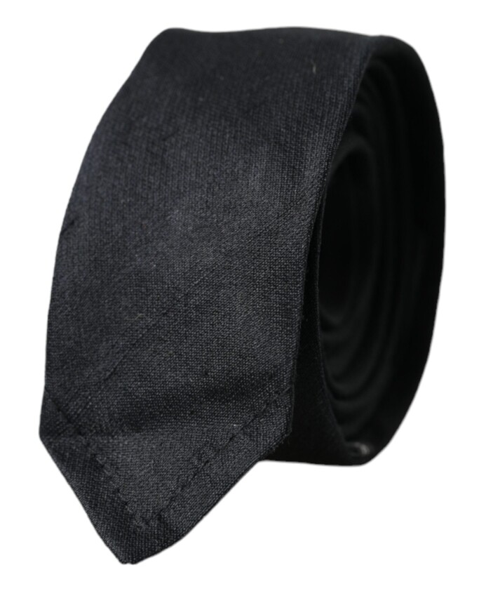 cravate-noire-en-soie-ajustable