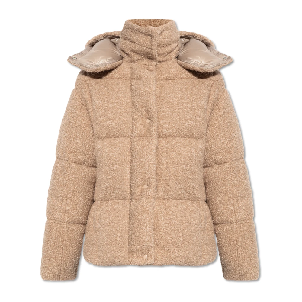 Moncler Beige Parka Winterjas Black