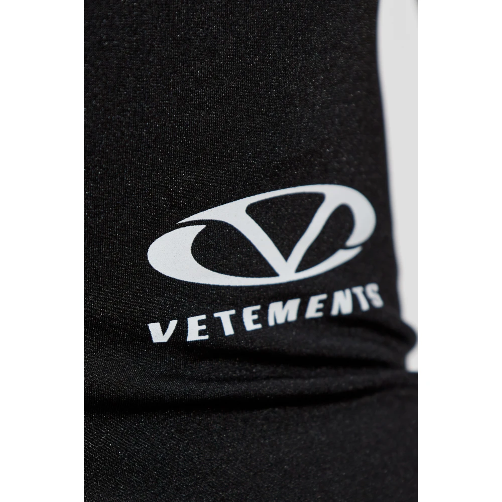 Vetements Korte leggings Black Dames