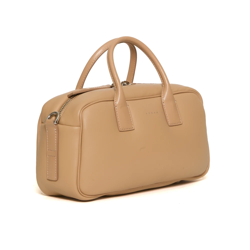Hogan Beige Leren Handtas Beige Dames