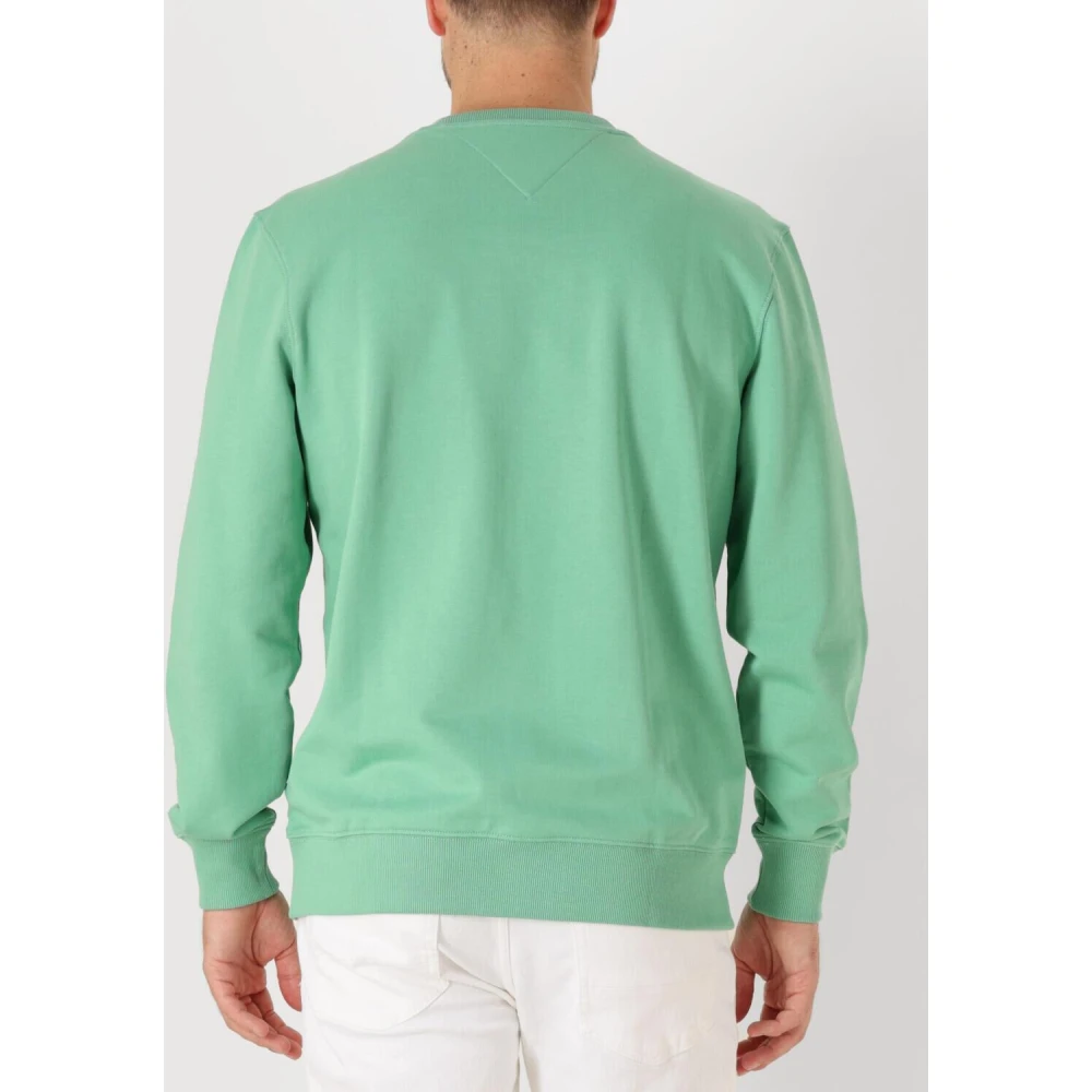 Tommy Hilfiger Essential Terry Crewneck Sweater Groen Green Heren