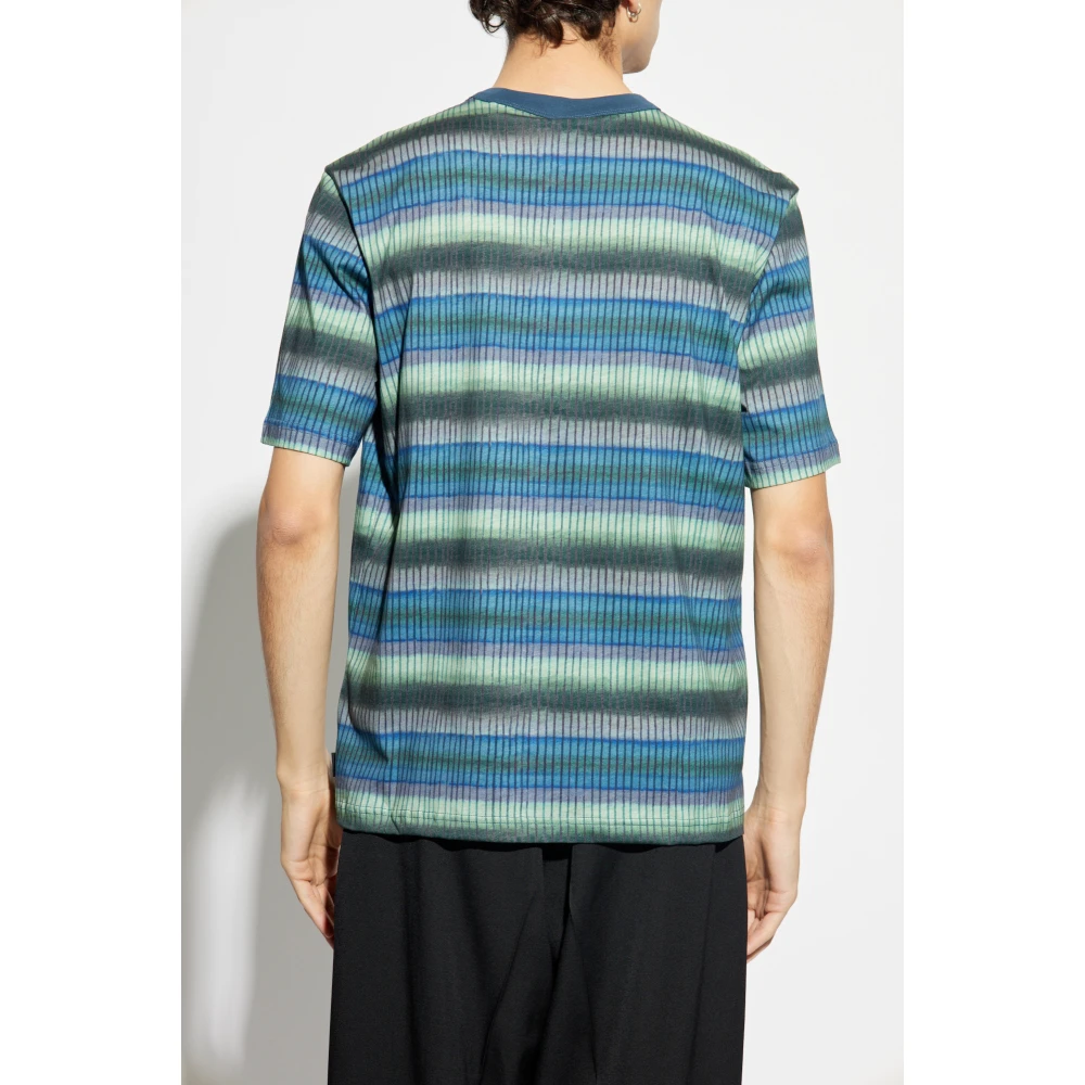 PS By Paul Smith Gestreept T-shirt Blue Heren
