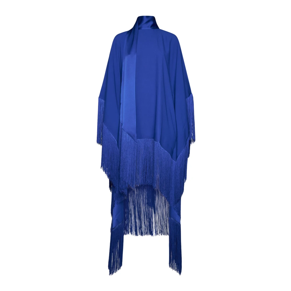 Taller Marmo Koningsblauwe Shift Jurk met Sjaal Detail Blue Dames