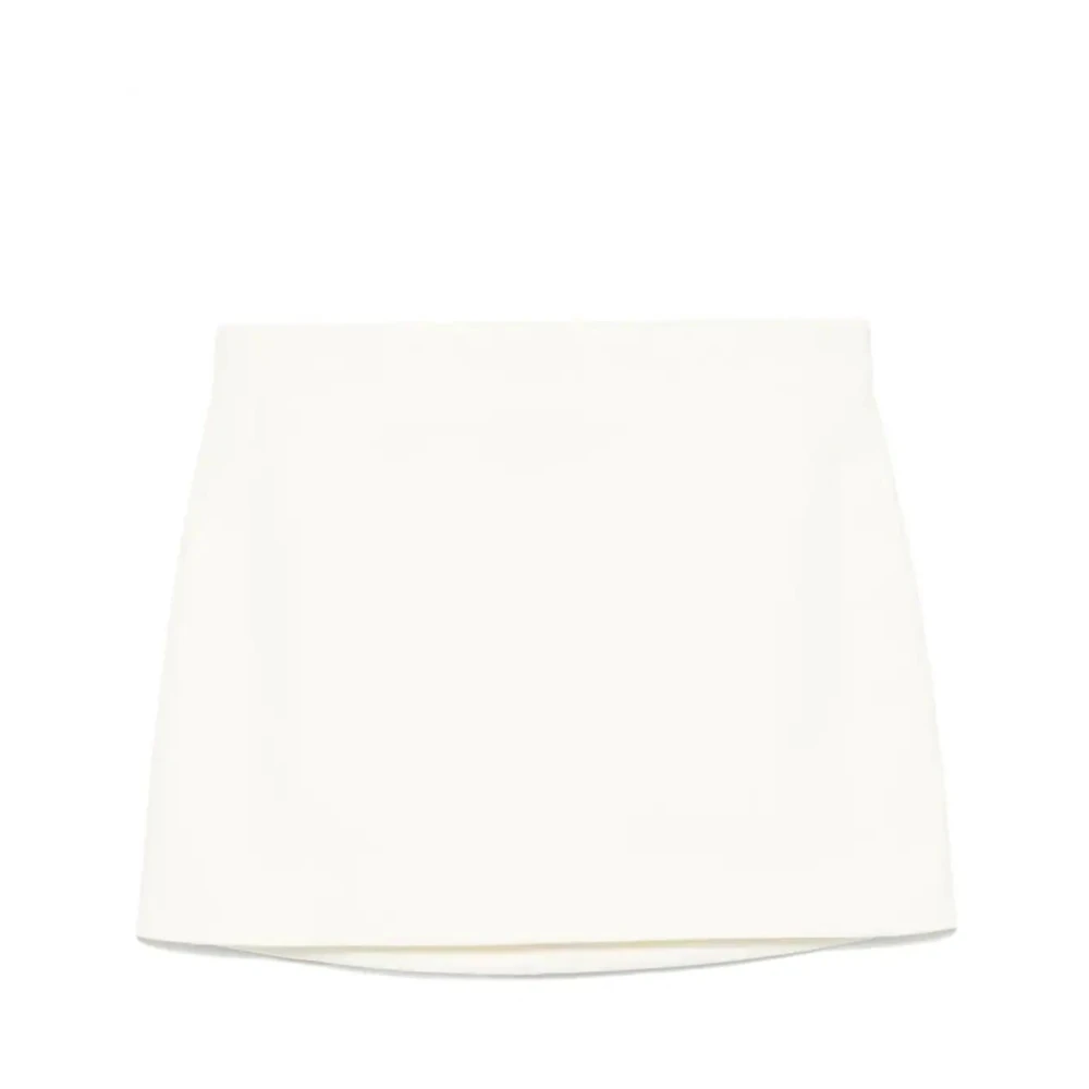 Wardrobe.nyc Witte Column Mini Rok White Dames