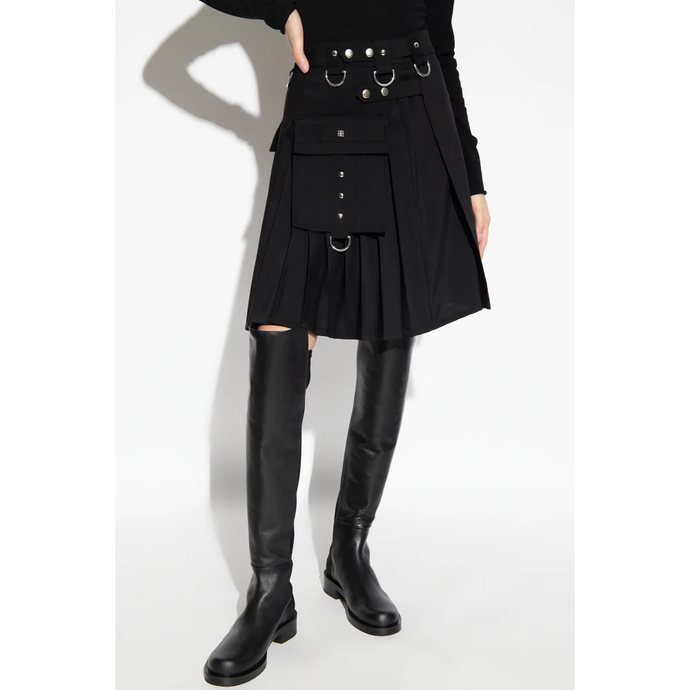 Givenchy Geplooide rok Black Dames