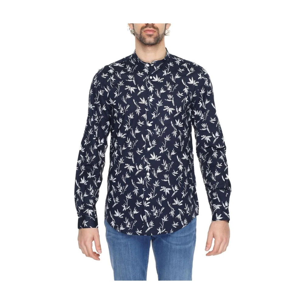 Antony Morato Uomo Blu Camicia A Fiori Per