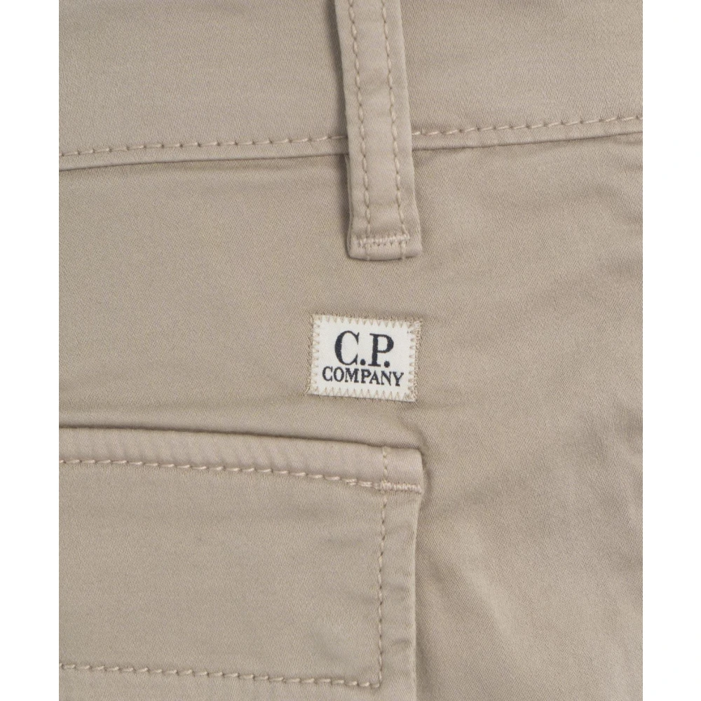 C.P. Company Grijze Cargo Broek Ss25 Verhoog Stijl Beige Heren