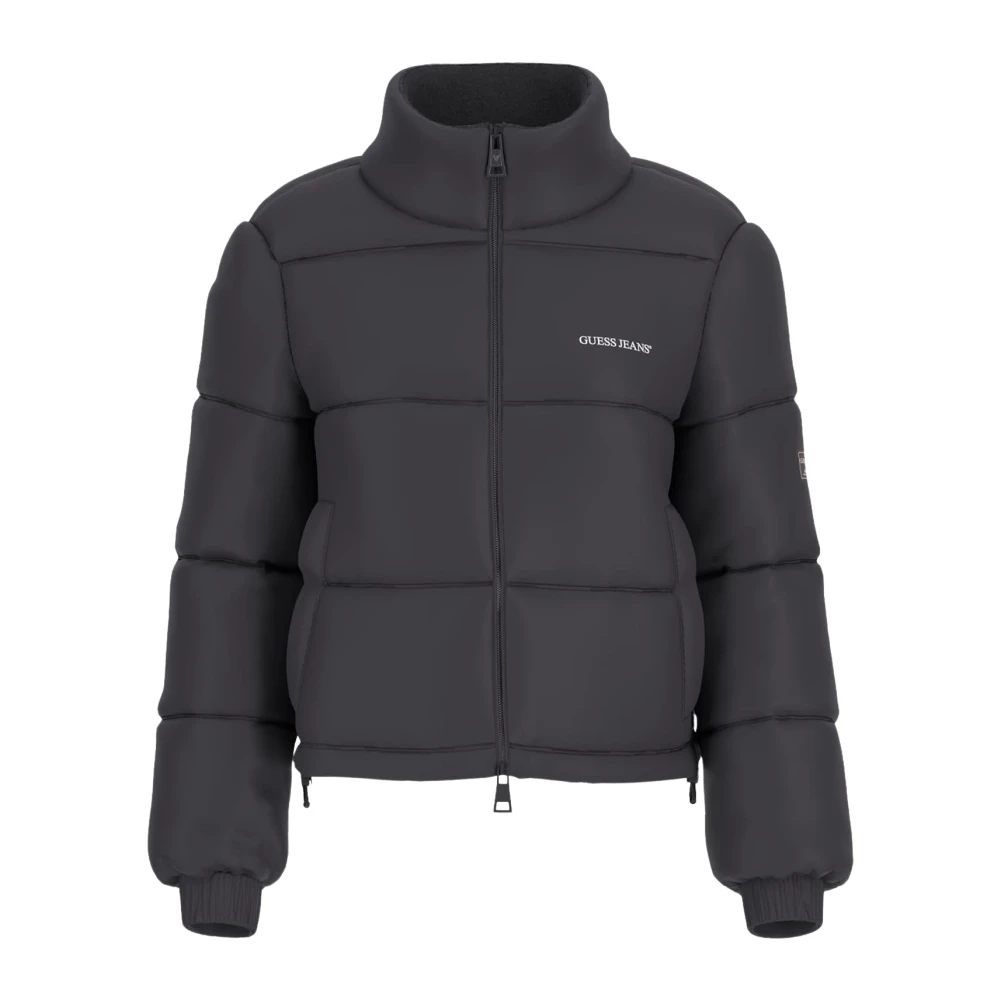 Guess Women's Black Down Jackets, M, Quilted Puffer Jacket For