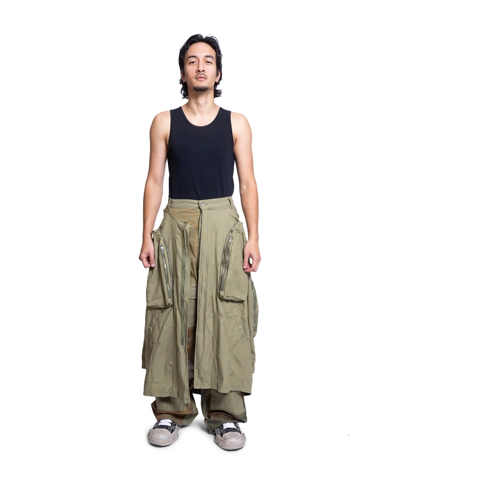 Who Decides War Olijfgroene Militaire Parka Broek Green Heren