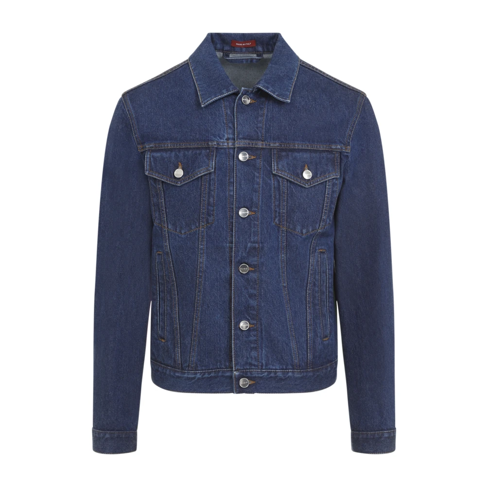 Gucci Blauwe Denim Jack voor Mannen Blue Heren