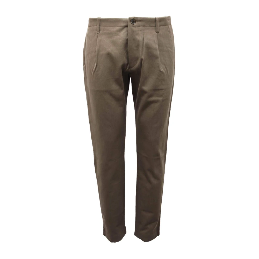 Nine In The Morning Men's Green Cotton Fold Man Trousers - Chinos - L - Trousers