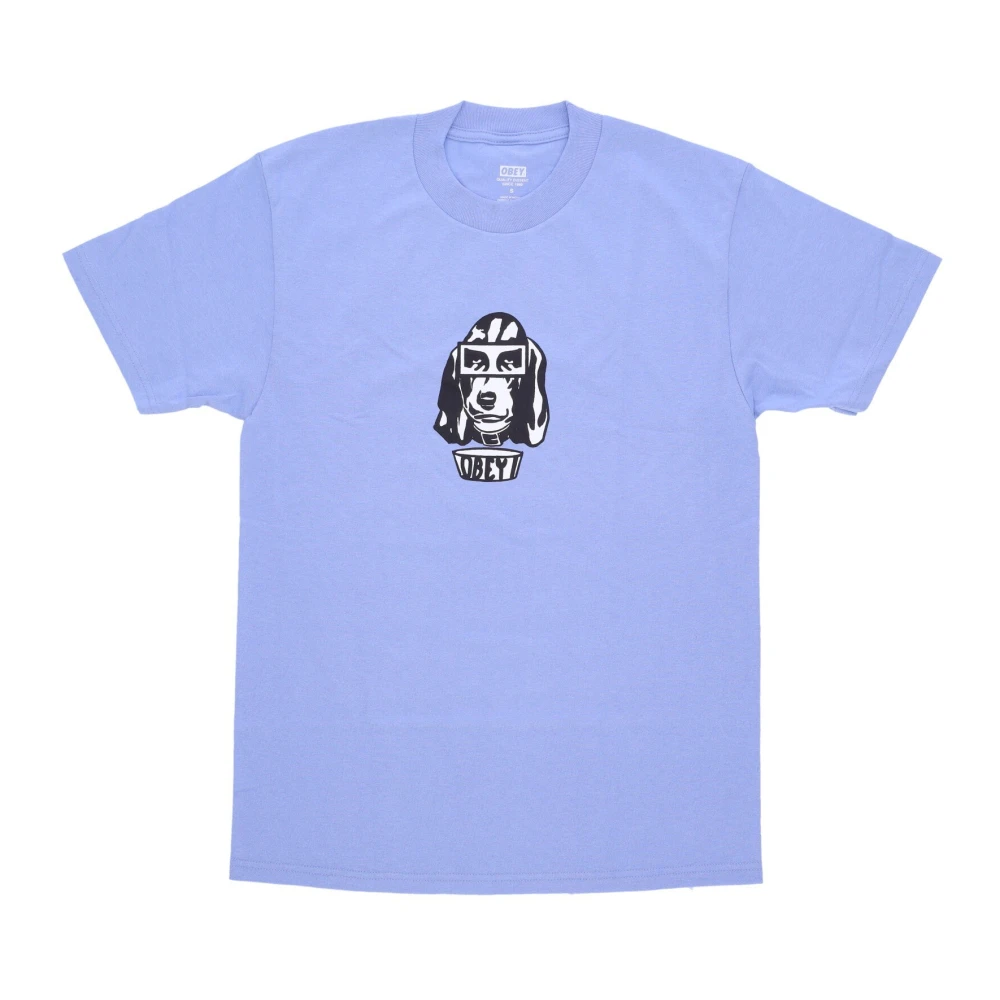 Obey T-Shirts Blue Heren