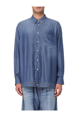 denim-highlow-hem-shirt-stylish