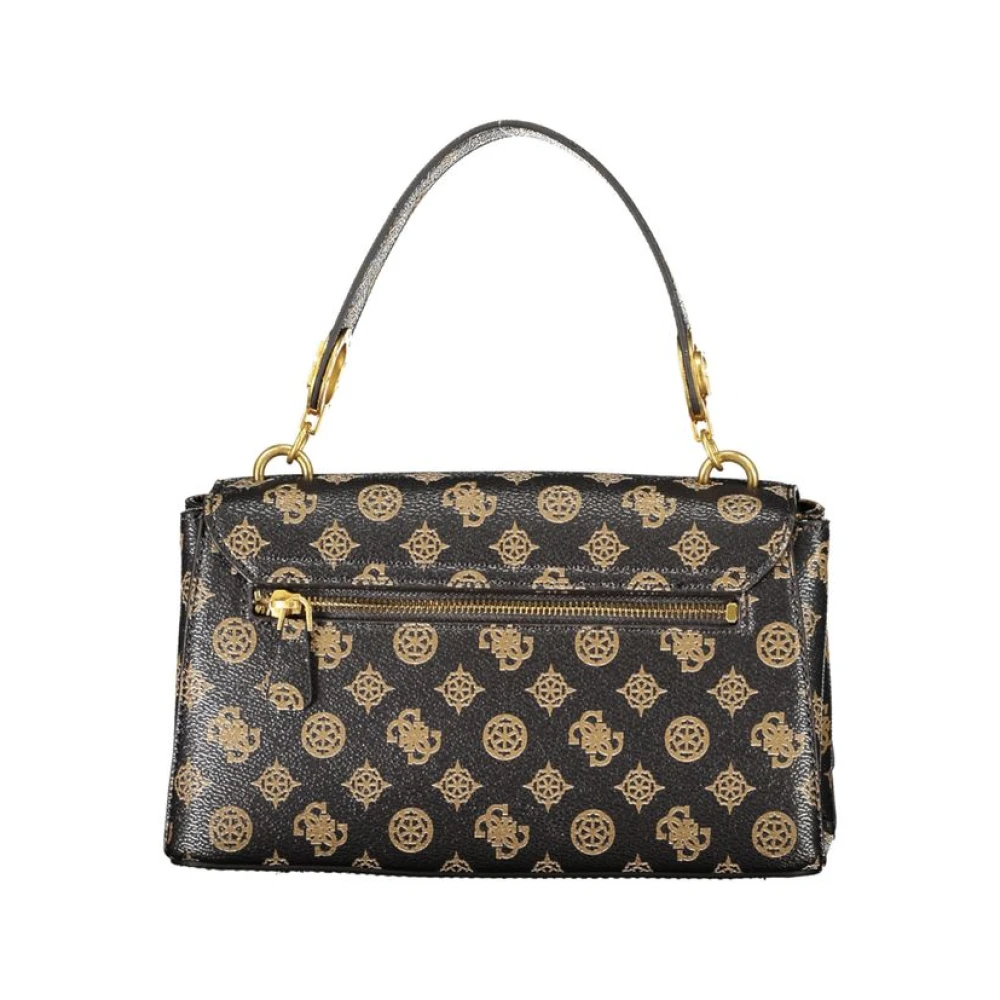 Guess Bruine Polyethyleen Handtas met Verstelbare Band Brown Dames
