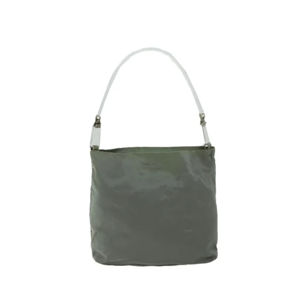 Prada Vintage Pre-owned Nylon prada-bags Green Dames