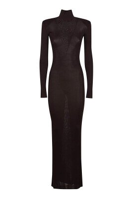 robe-marron-aw25-elegante-luxueuse