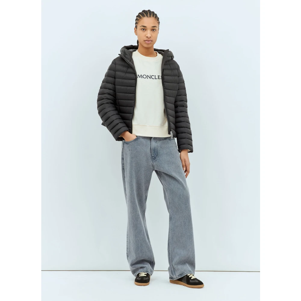 Moncler Gewatteerde Hooded Donsjas Black Dames