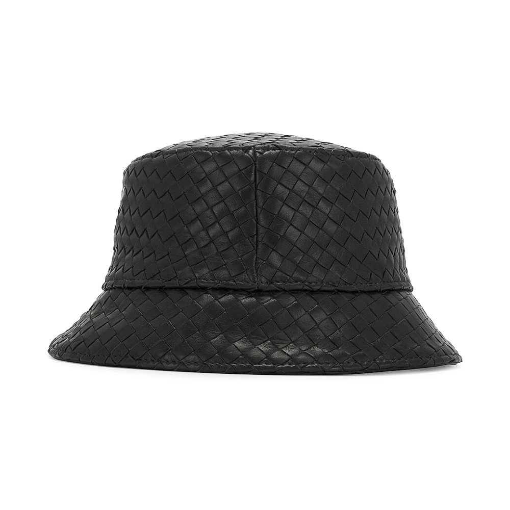 Bottega Veneta Women's Black Intrecciato Nappa Bucket Hat
