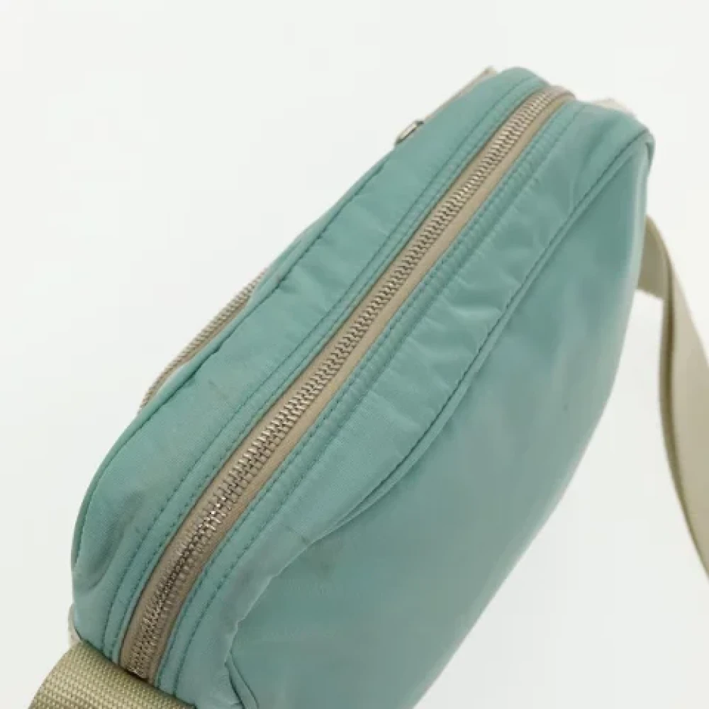 Prada Vintage Pre-owned Nylon prada-bags Blue Dames