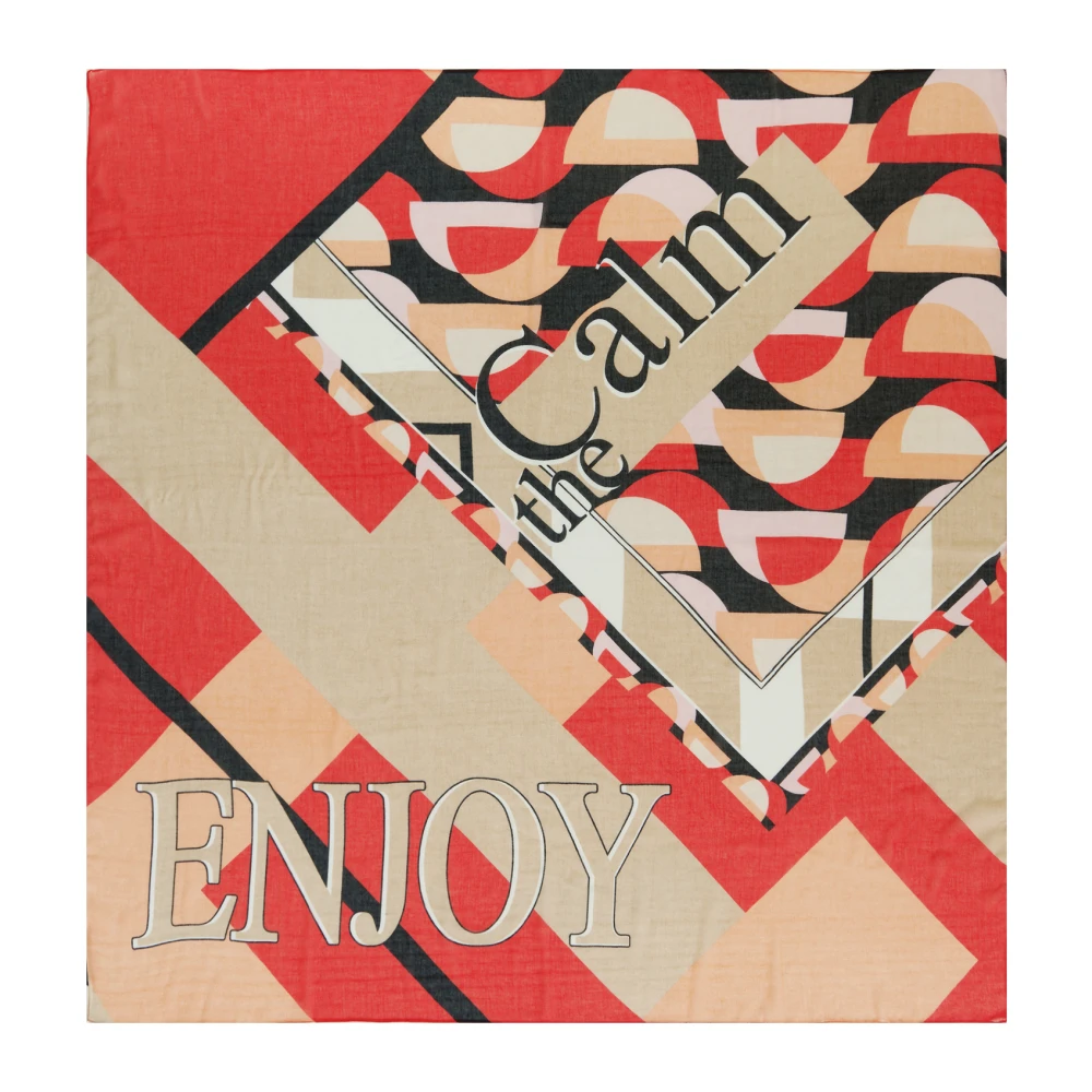 Betty Barclay Grafisch Patroon Sjaal Red Dames