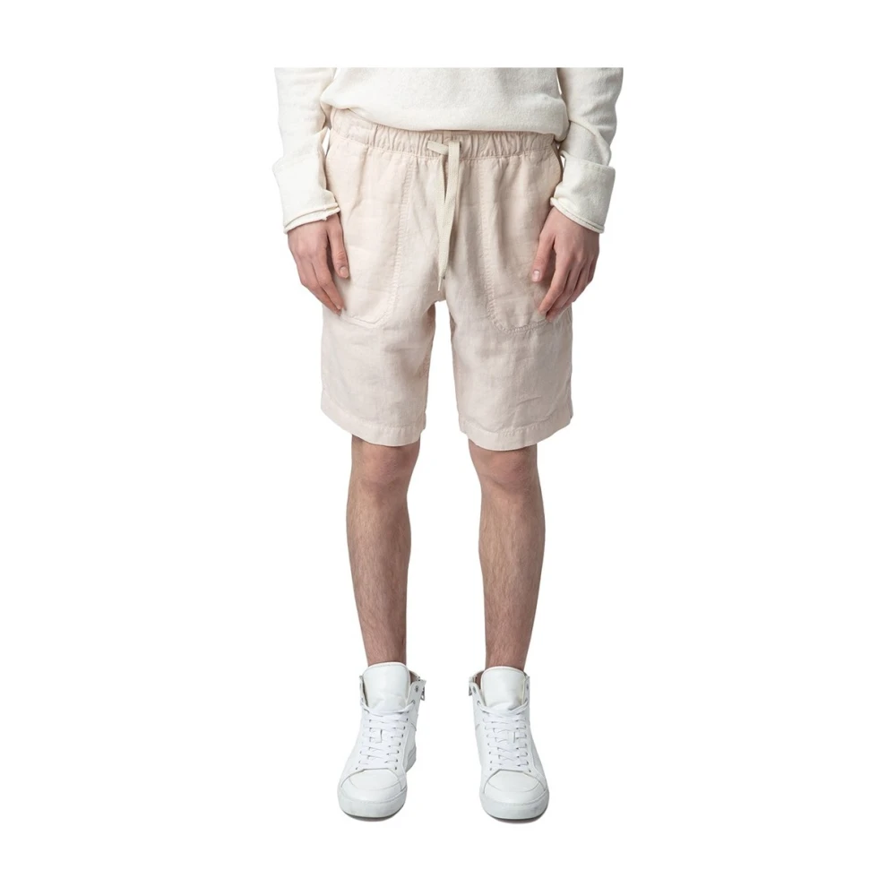 Zadig & Voltaire Korte Zomer Shorts Beige Heren