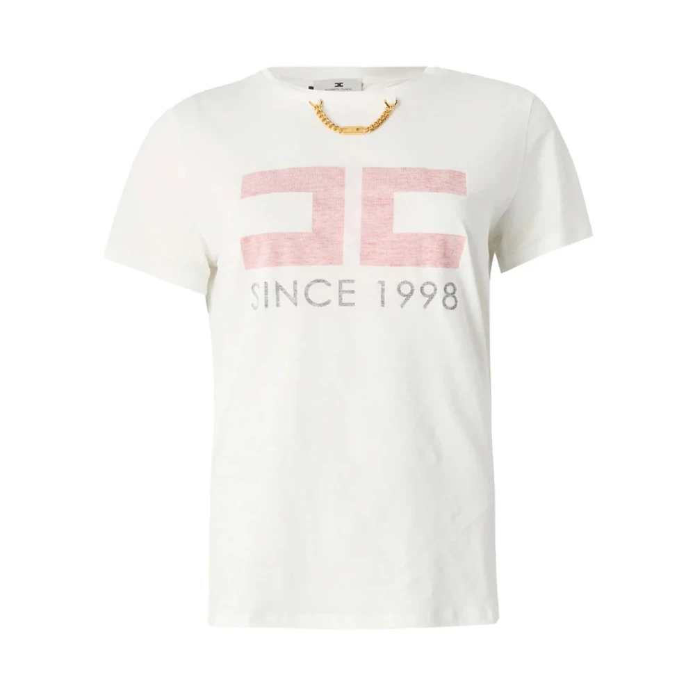 Elisabetta Franchi Stijlvolle Jurk Collectie White Dames