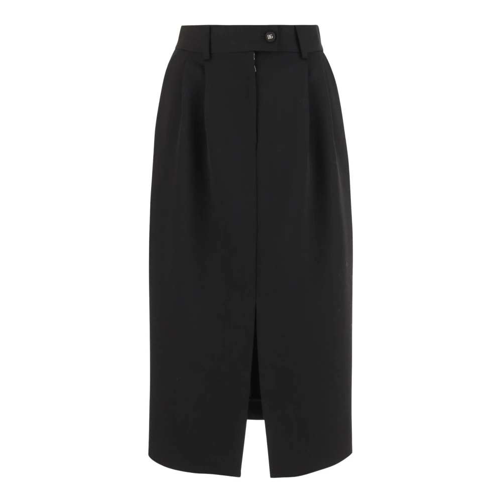 Dolce & Gabbana Women's Black Midi Skirts, M, Gonna Skirt