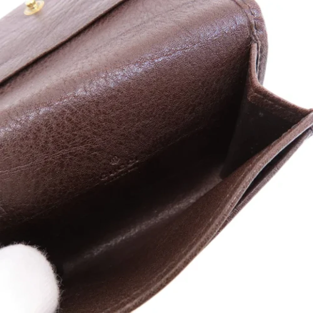 Gucci Vintage Pre-owned Canvas wallets Beige Dames