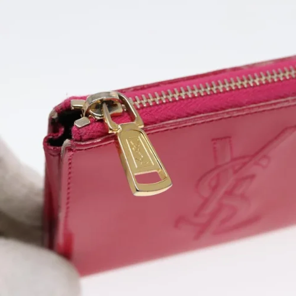 Saint Laurent Vintage Pre-owned Canvas pouches Pink Dames