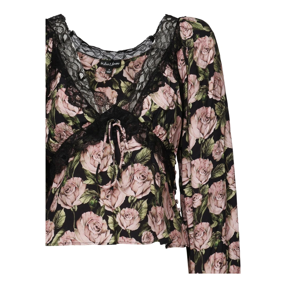 For Love & Lemons Multicolor Top met Knoopdetails Multicolor Dames