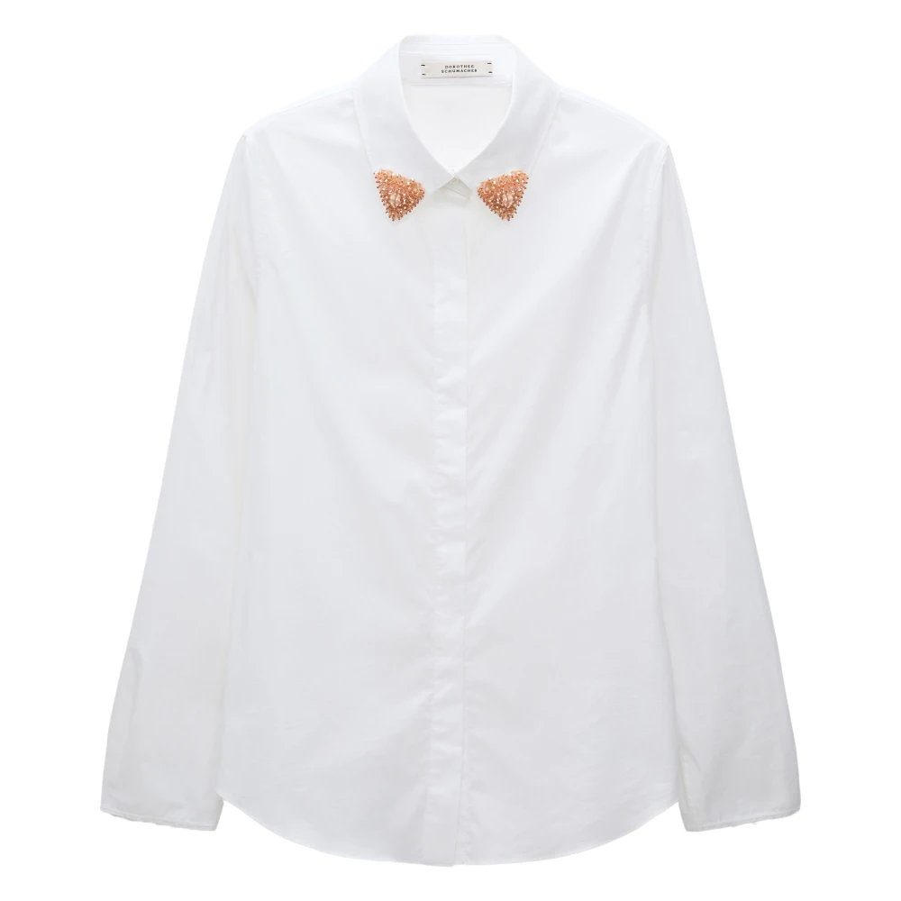 Dorothee Schumacher Women's White Shirts, M, Elegant Blouse Pure Power