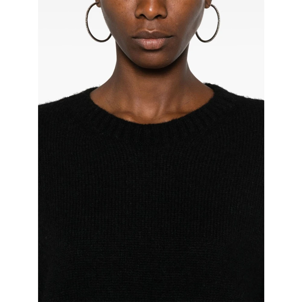 Herno Ronde hals gebreide kleding voor vrouwen Black Dames