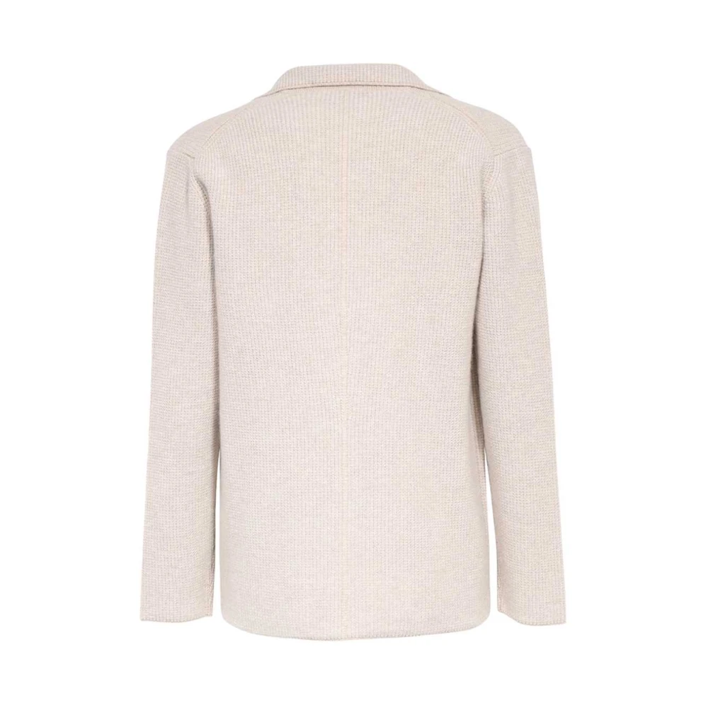 Brioni Luxe Cashmere Revers Kraag Vest Beige Heren