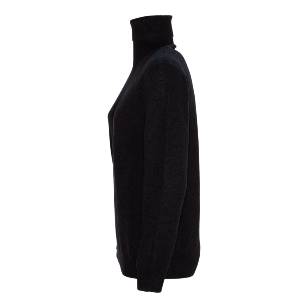 Kangra Zwart Wol Kasjmier Coltrui Sweater Black Dames