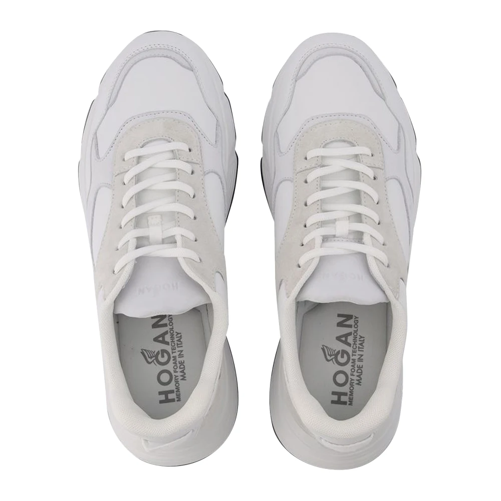 Hogan Witte Hyperlight Sneakers met 3 5 cm Hak White Heren