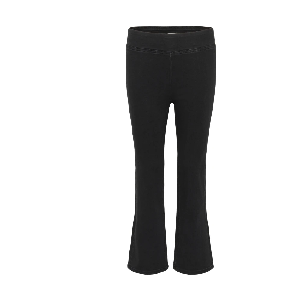 Part Two Black Wide Trousers, Female, Xs, Bootcut Slim-Fit Trousers