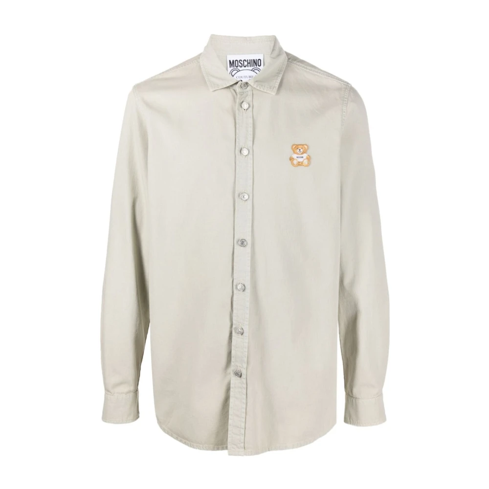 Moschino Men's Gray Casual Shirts, 3XL, Grey Shirts For