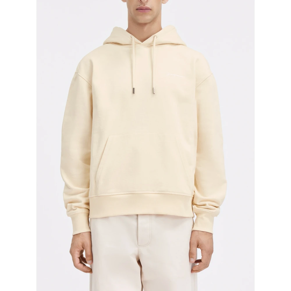 Jacquemus Geborduurde Sweatshirt Jurk Beige Dames