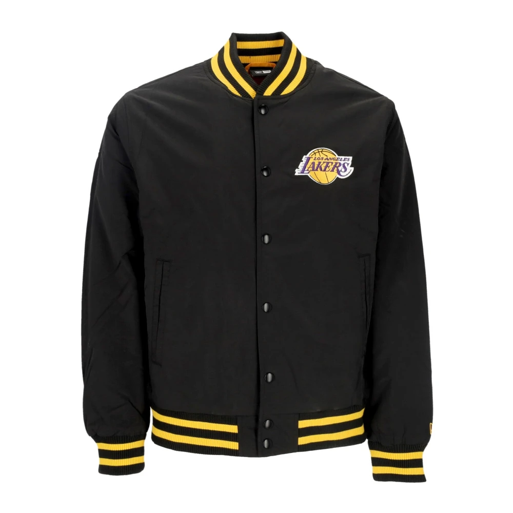 New era NBA Script Bomberjack Zwart Paars Black Heren
