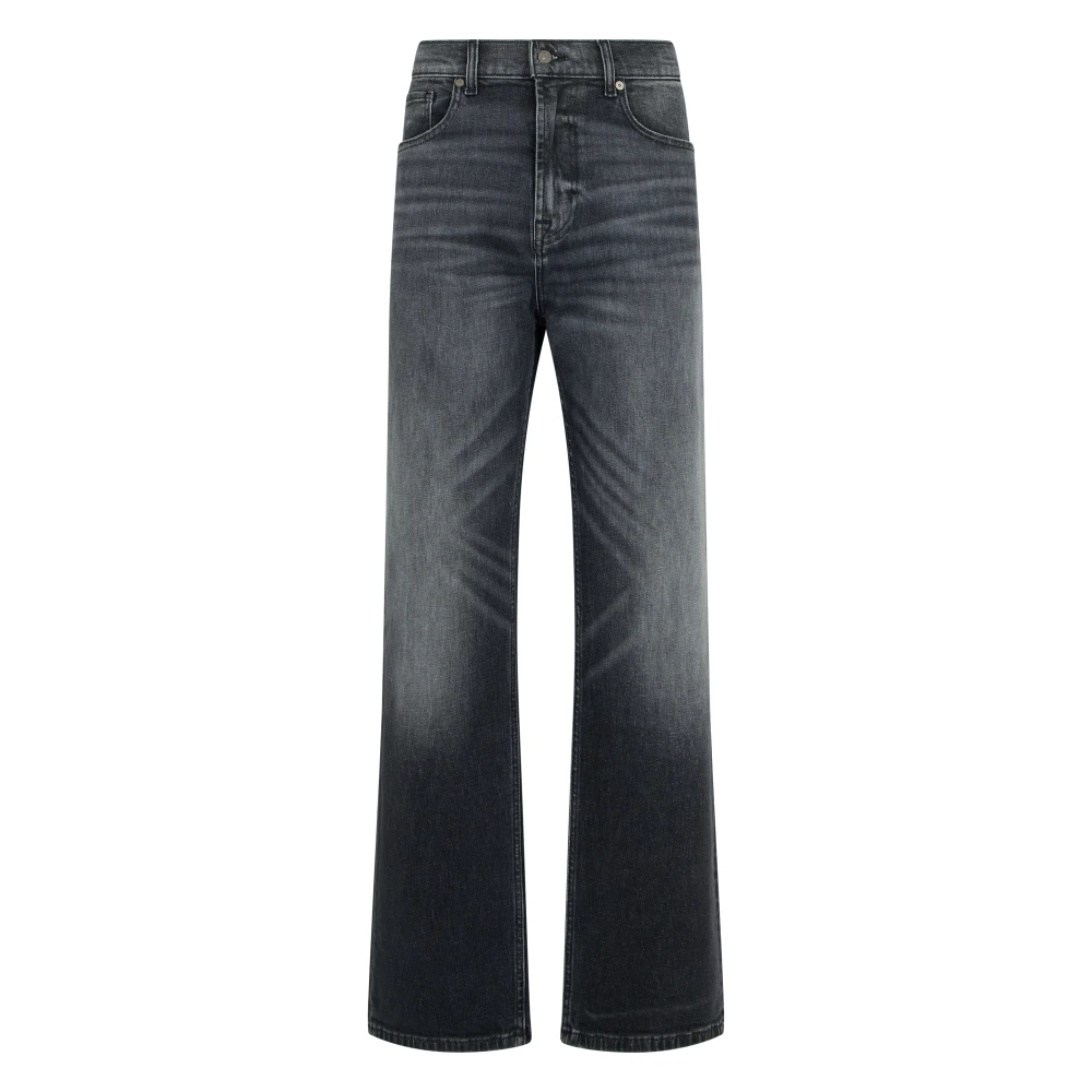 7 For All Mankind Straight Fit Jeans, Male, W31, Straight Jeans Blue