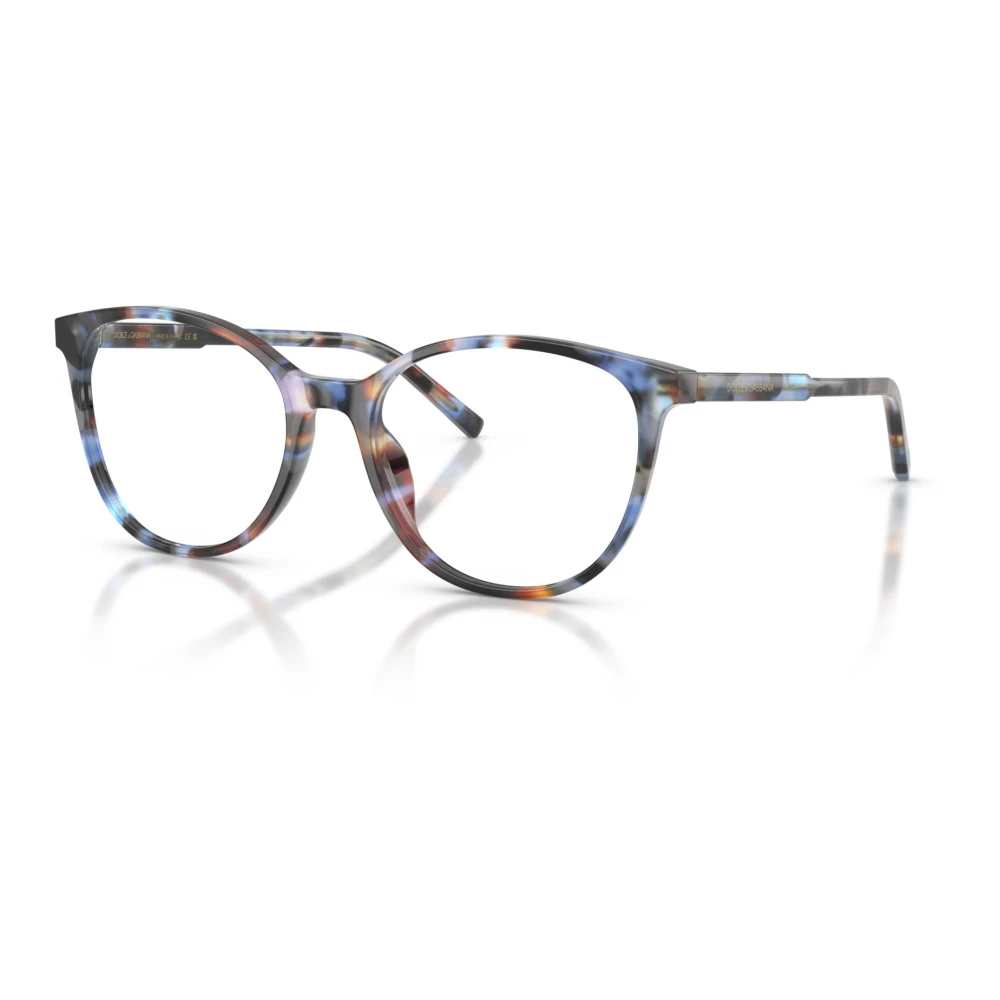 Dolce & Gabbana Unisex Bruin Blauw Havana Brillenmontuur Dg 3425,Stijlvolle Brilmonturen In Havana Kleur