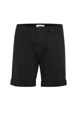 Klassiska Svarta Bomullsshorts med Stretch