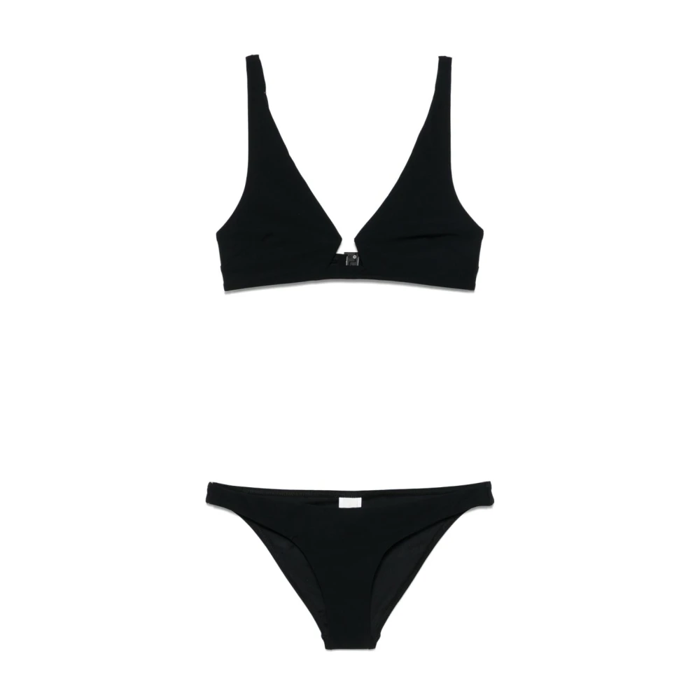 Zimmermann Women's Black Bikinis,, Bikini Set With Classic Bottoms Medium